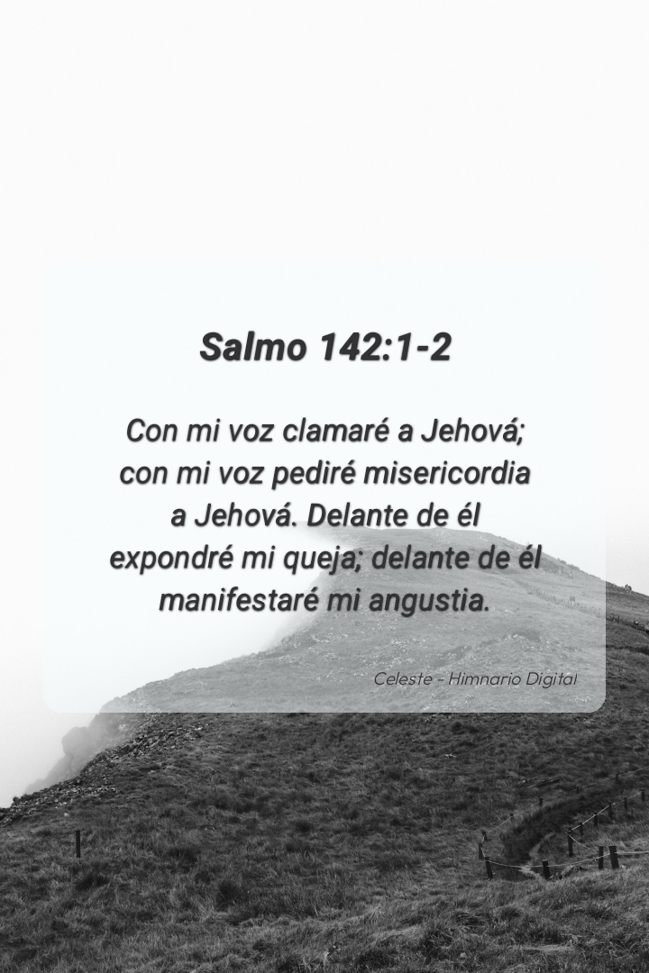 Reflexión sobre Salmo 142:1-2