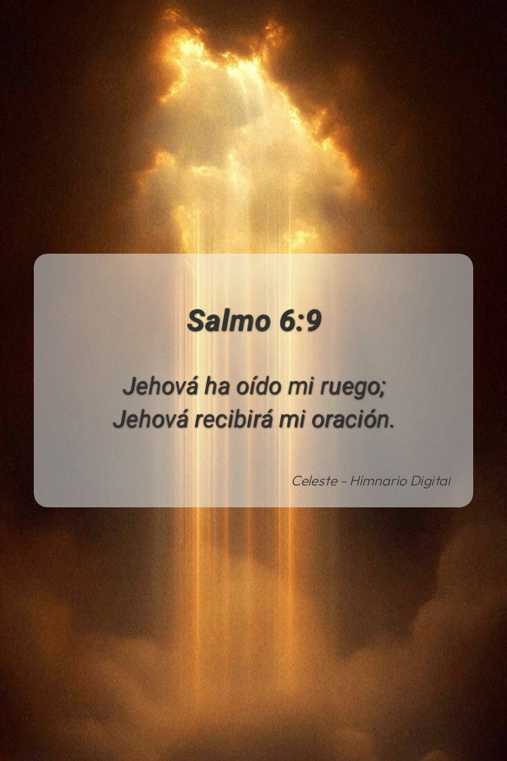 Reflexión sobre Salmo 6:9