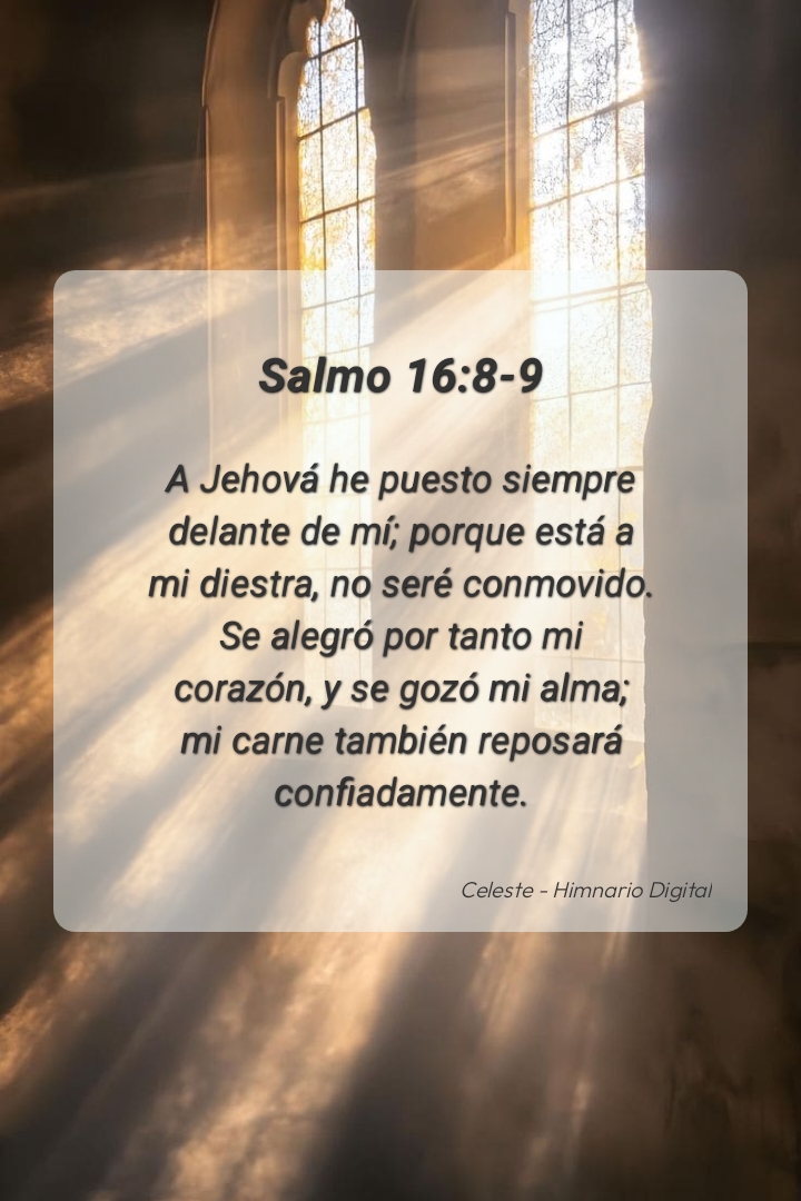 Reflexión sobre Salmo 16:8-9