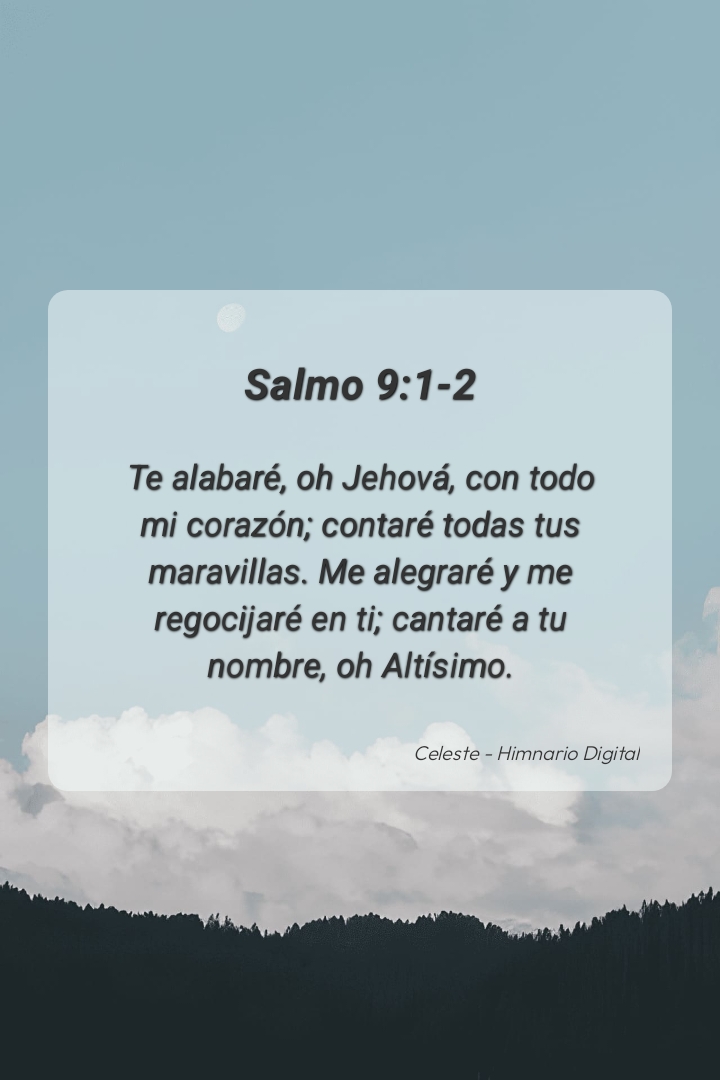 Reflexión sobre Salmo 9:1-2