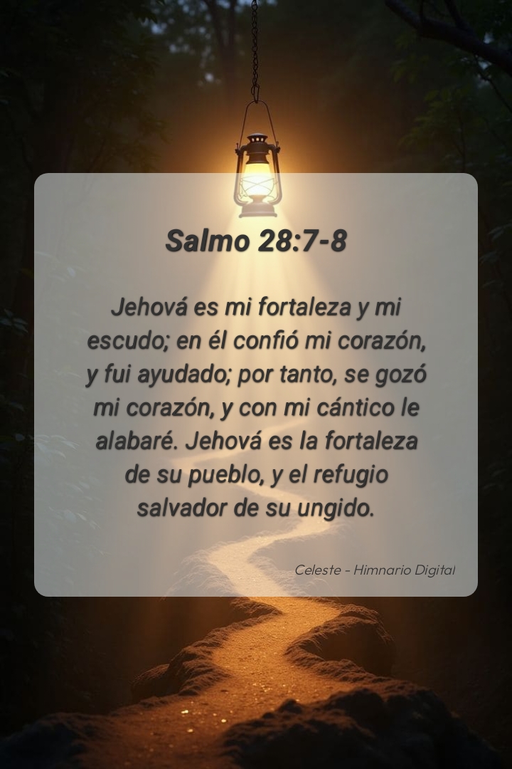 Reflexión sobre Salmo 28:7-8