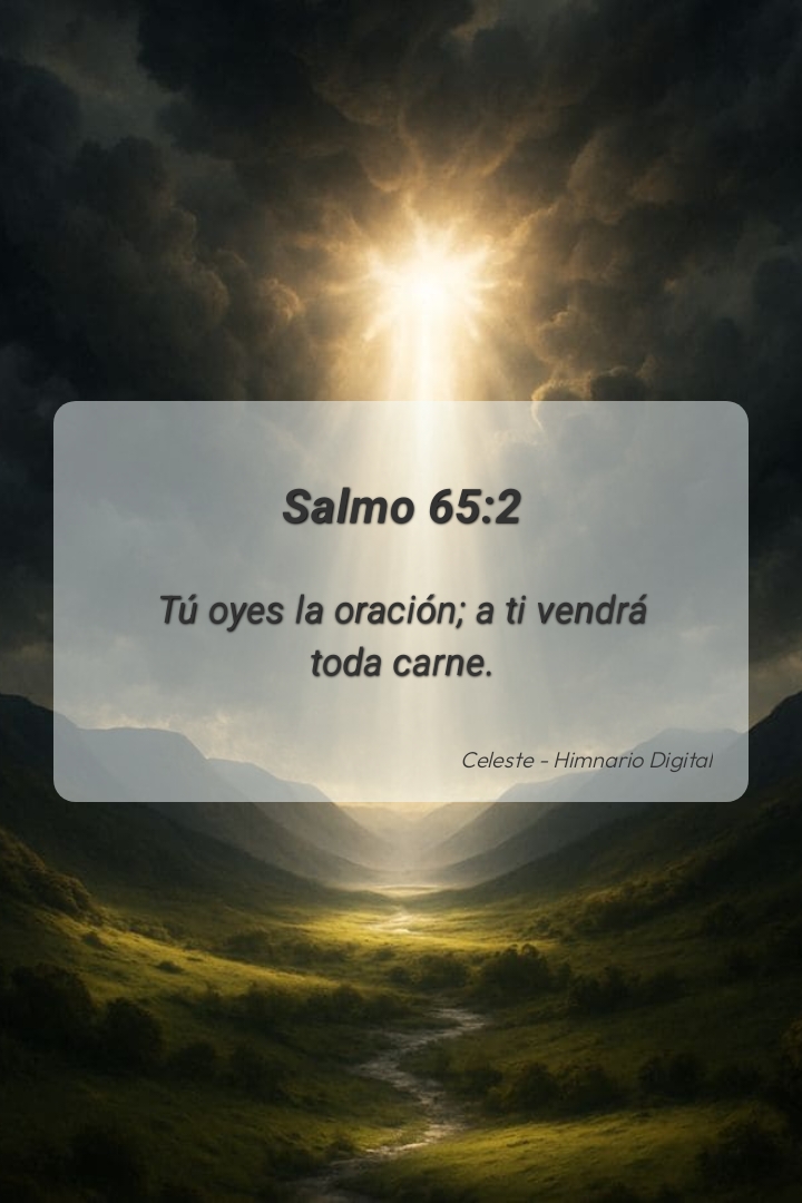 Reflexión sobre Salmo 65:2