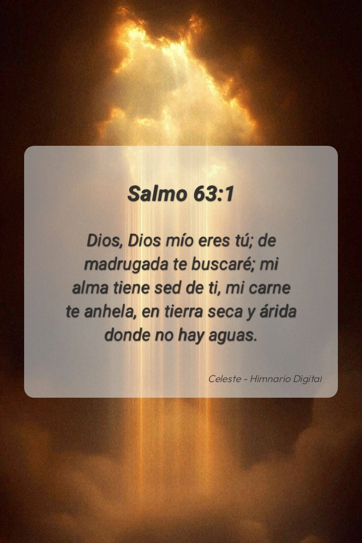 Reflexión sobre Salmo 63:1
