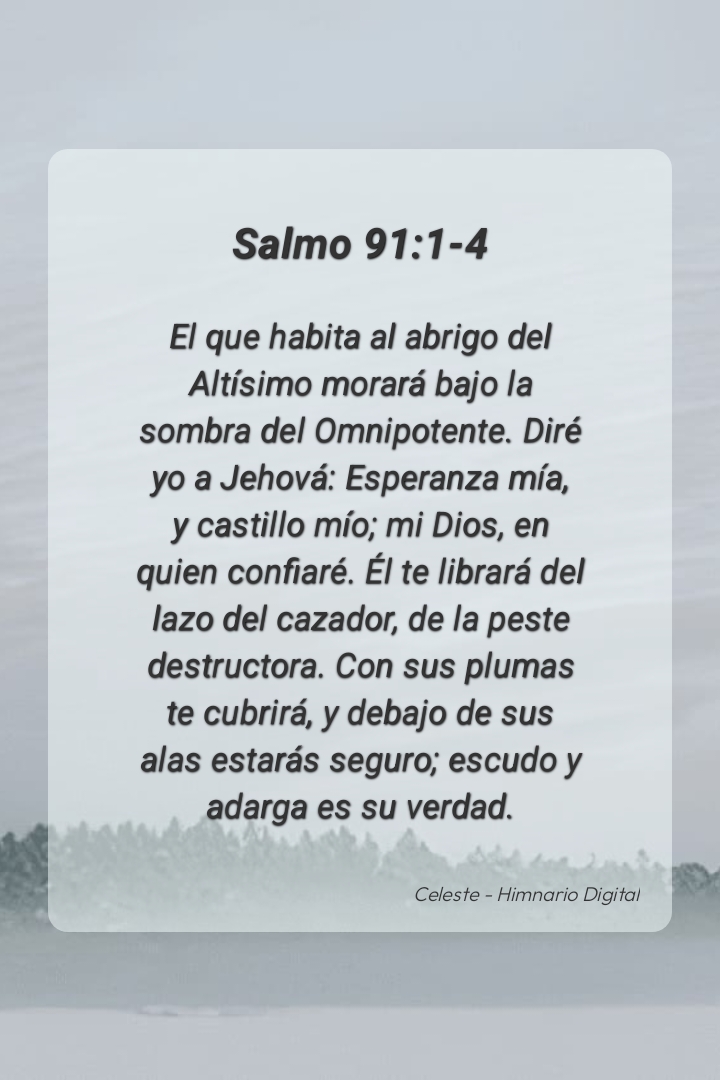 Reflexión sobre Salmo 91:1-4