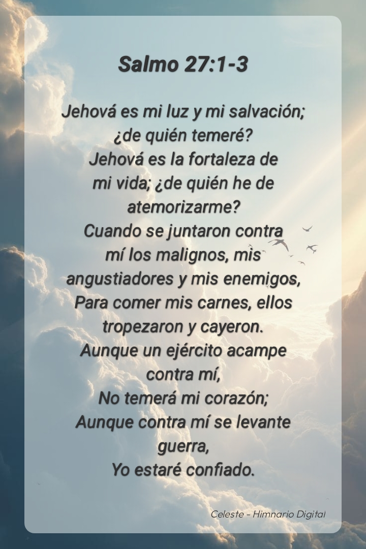 Reflexión sobre Salmo 27:1-3