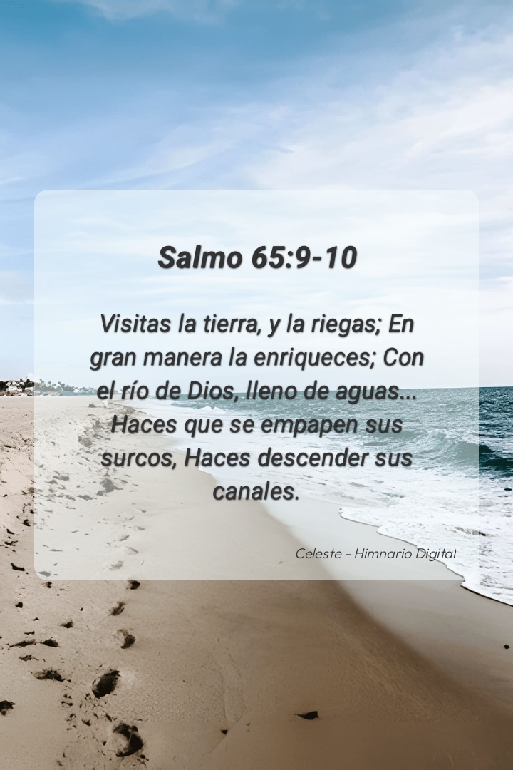Devocional Salmo 65:9-10
