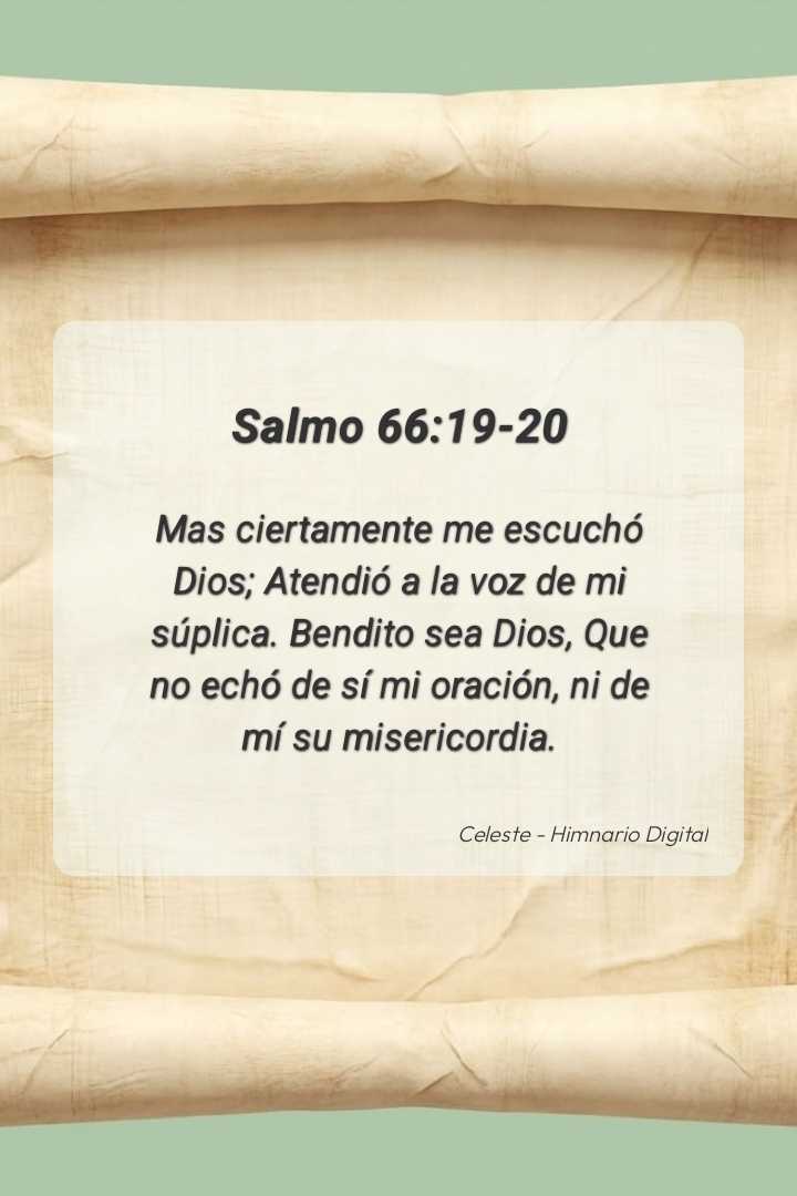 Devocional Salmo 66:19-20