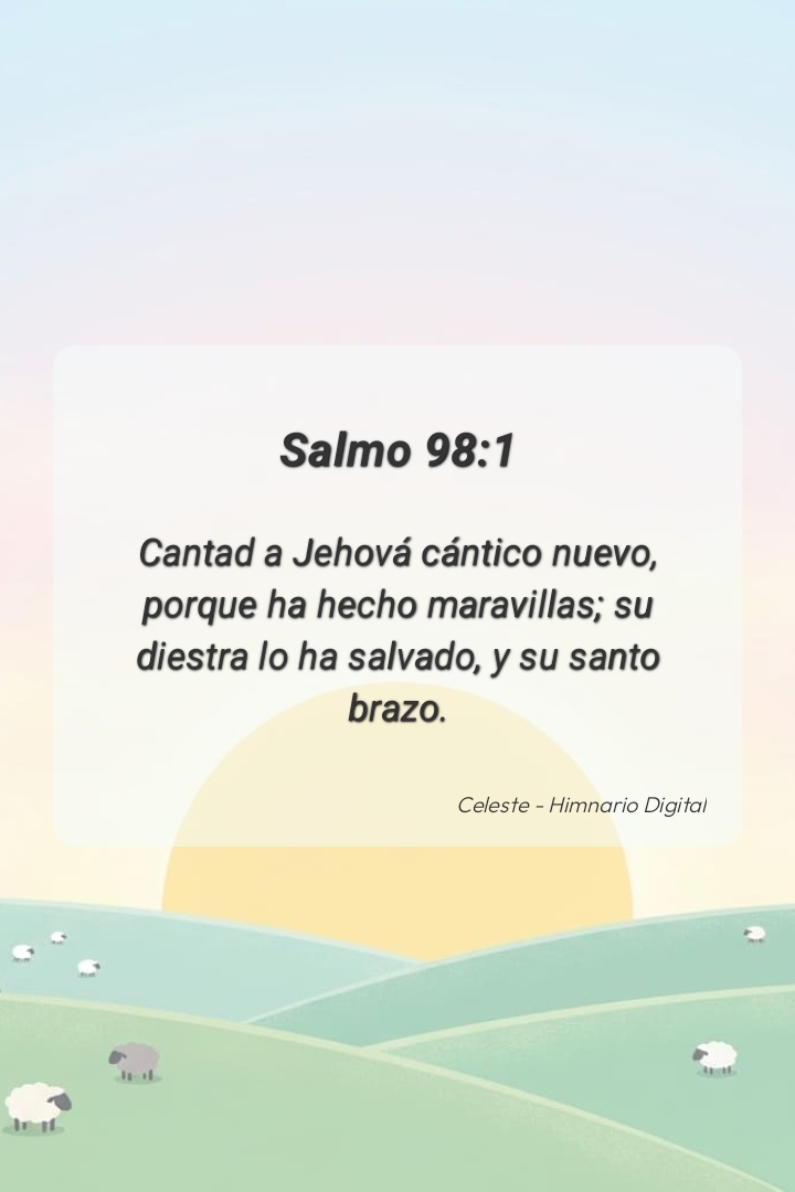 Reflexión sobre Salmo 98:1