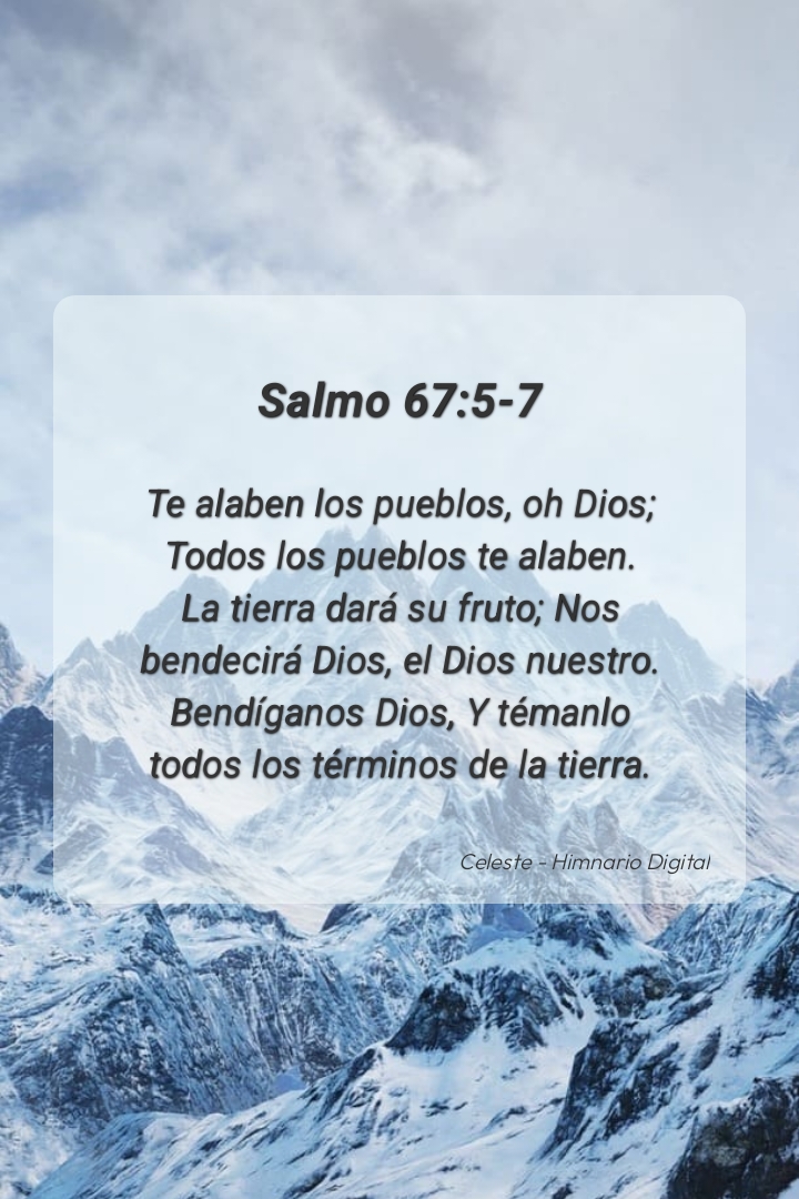 Devocional Salmo 67:5-7