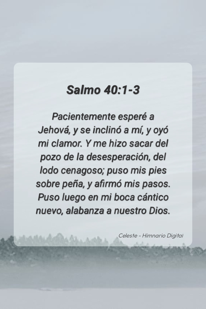 Reflexión sobre Salmo 40:1-3