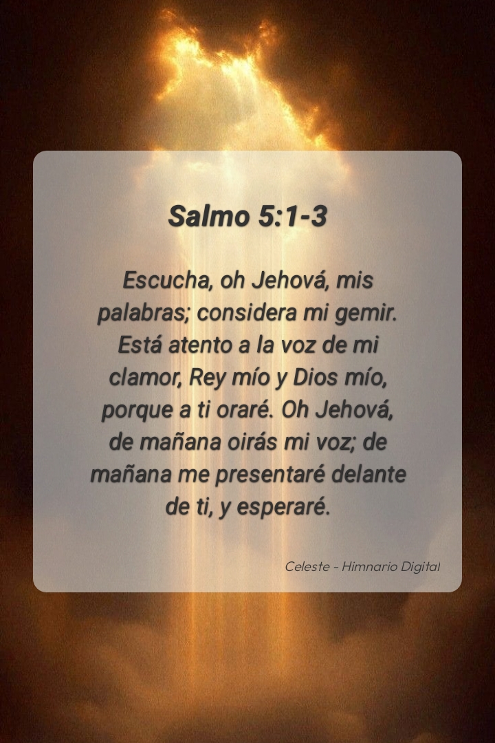 Reflexión sobre Salmo 5:1-3