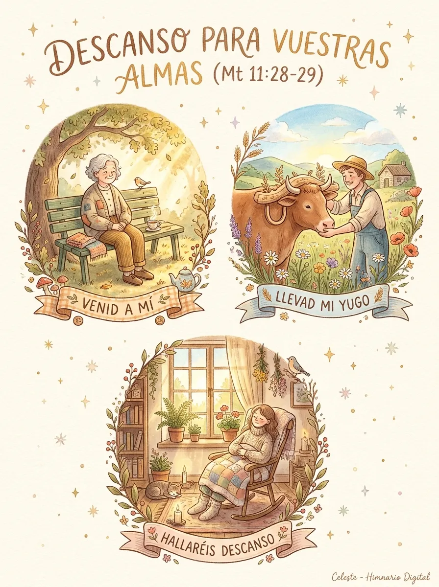 Reflexión sobre Mateo 11:28-29: Descanso Para Vuestras Almas (Mt 11:28-29)