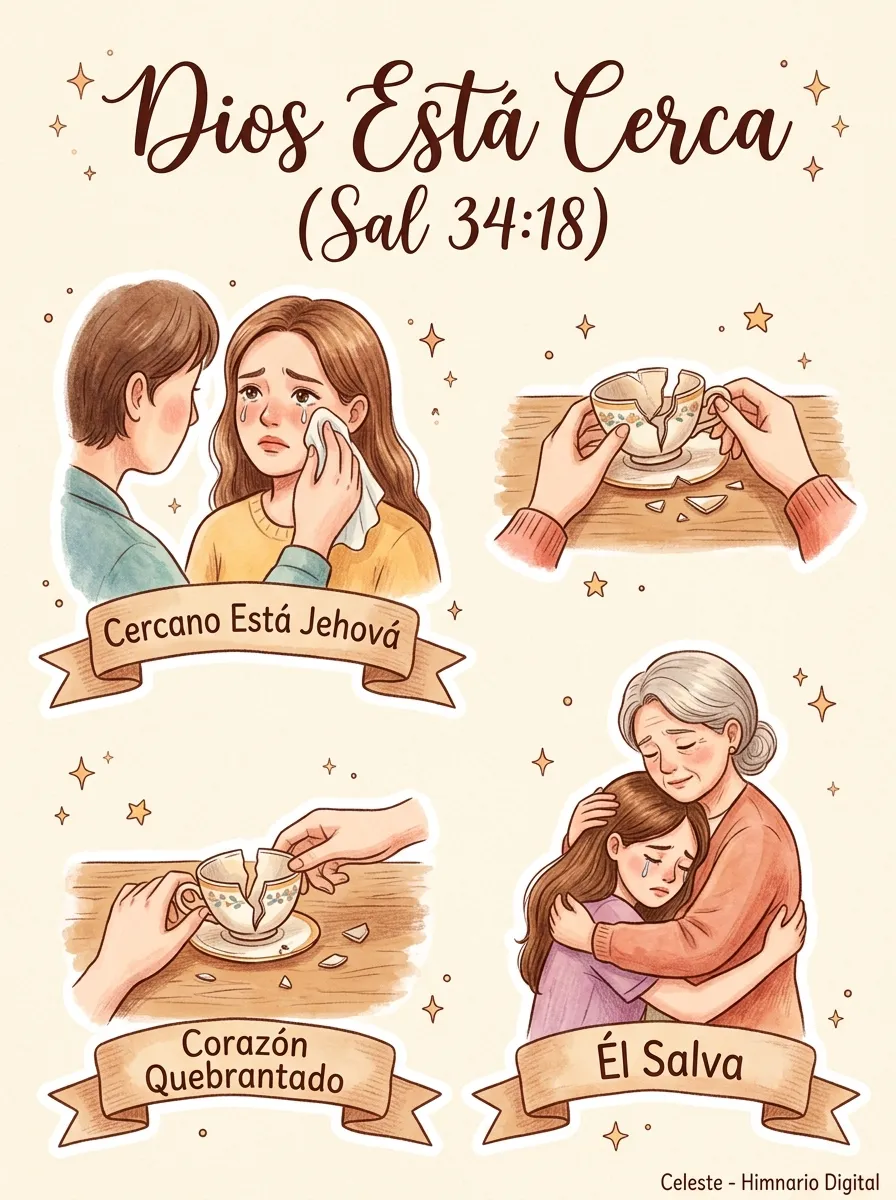 Reflexión sobre Salmo 34:18: Dios Está Cerca (Sal 34:18)